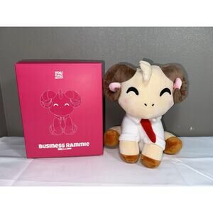 NWOT Youtooz Schlatt Plush Business Rammie 9” Ram Stuffed Animal Toy W/ Box
